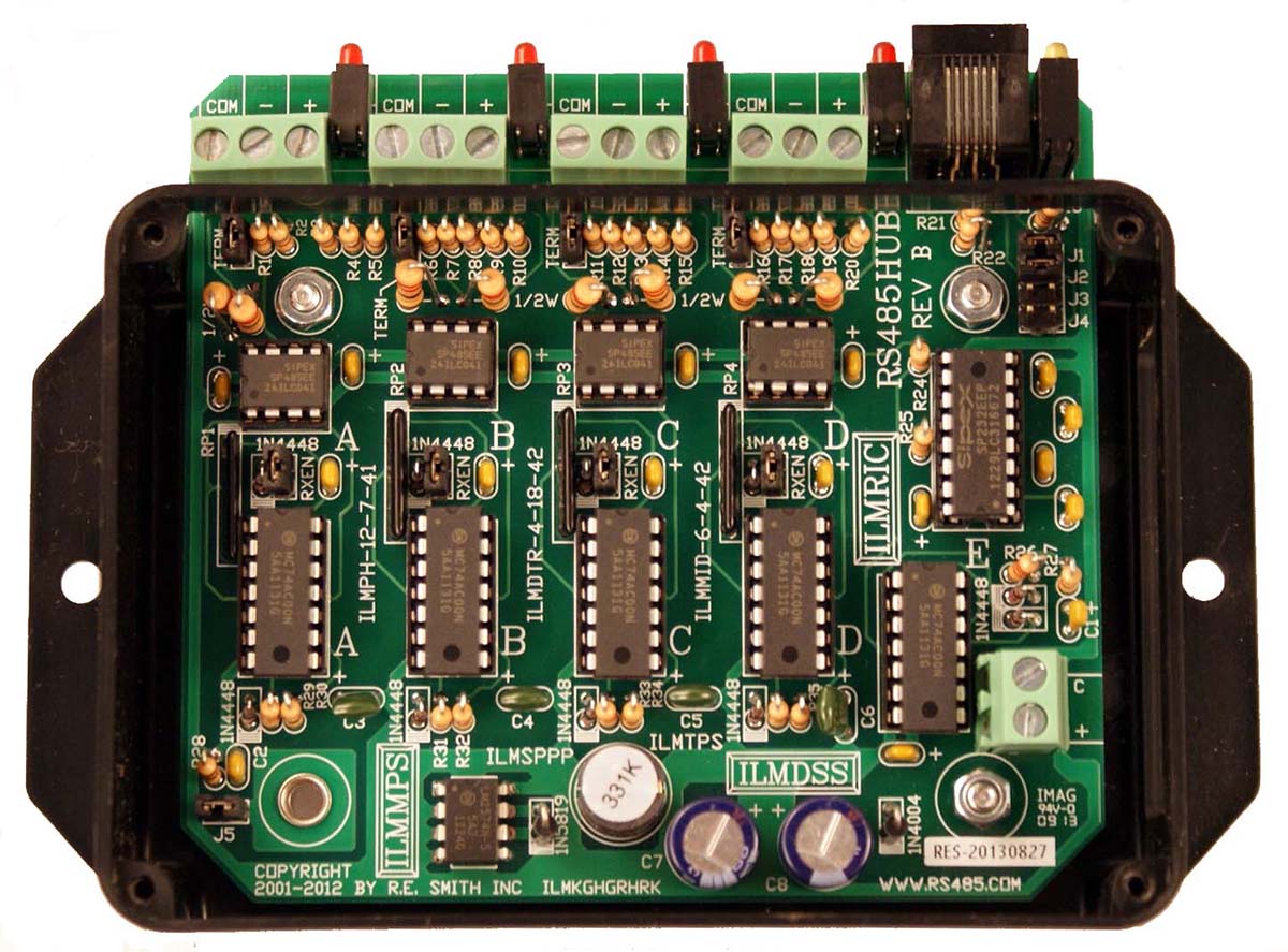 RS485HUB 4Port RS485 Repeater / HUB with RS232 Port R.E.Smith